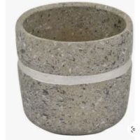 THR-77623 FLOWER POT GRAY & SILV