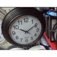 LOK-AL17-186 WALL CLOCK BLACK
