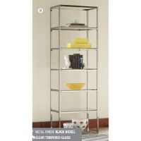 COA-801017 BOOKCASE BLACK NICKEL