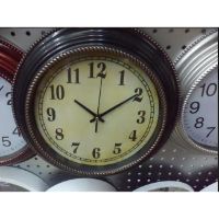 LOK-AL17-187 WALL CLOCK BLACK