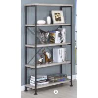 COA-801546 BOOKCASE GREY DRIFTWO