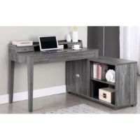 COA-805751 L-SHAPE DESK SET GREY