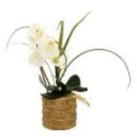 THR-82592 FAUX ORCHID FLOWER POT
