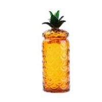 BID-81503 GLASS PINEAPPLE JAR LG