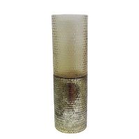 BID-89628 SPLIT VASE ANT GLD LG