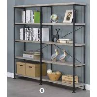 COA-801544 BOOKCASE GREY DRIFTWO