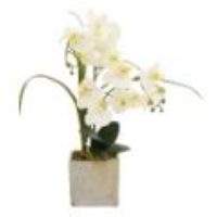 THR-82593 FAUX ORCHID FLOWER POT