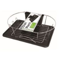 EW-EW1710BK BLACK DISH RACK CHRO