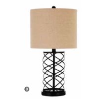 COA-920023 TABLE LAMP CREAMY WHT