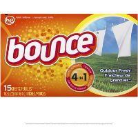 BOUNCE DRYER SHEETS OF 15/15