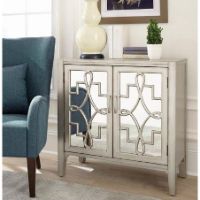 COA-950771 ACCENT CABINET SILVER