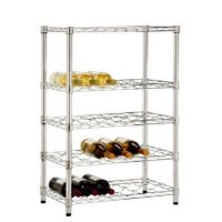 SHF-03617  4-TIER WINE RACK CHRO