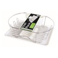 EW-EW1711W WHITE DISH RACK CHROM