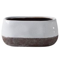 TOR-902110A CORSICA OVAL POT WHT