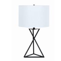 COA-920051 TABLE LAMP WHT/BLK