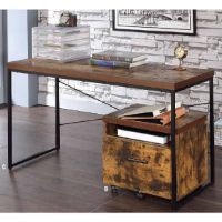 ACM-92396 DESK BOB WEATHERED OAK