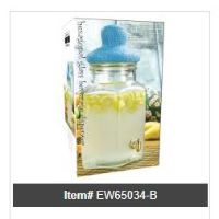 EW-65034-B HEX GLASS BEVERAGE DI