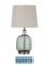 COA-920019 TABLE LAMP GRN BRS NK