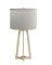 COA-920133 TABLE LAMP WHITE/GOLD