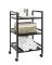 CRT-03092  METAL ROLLING CART BL