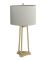 COA-920131 TABLE LAMP WHITE/GOLD