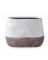 TOR-902111A CORSICA OVAL POT WHT