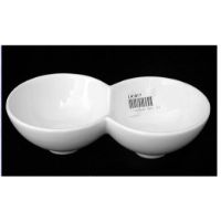 LIP-LR1017 BOWL 2 SECT WHT 7-3/4