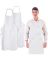 XORNIS APRON UNISEX WHT POLYESTE