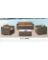 LOK-KB18-013 SOFA SET 4PC ORG/GR
