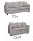 FM-1436 SOFA & LOVESEAT JAX GREY