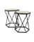 THR-20165 METAL MARBLE STAND S/2