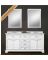 FED-168560 VANITY 60X22X34 WHITE