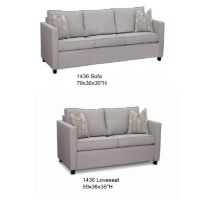 FM-1436 SOFA & LOVESEAT JAX GREY