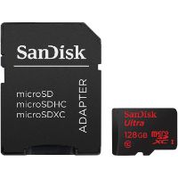 SAN-MICROSDXC CARD 128GB W/ADAPT