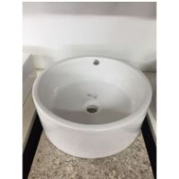 VESSEL SINK ROUND WHT 16-5/8X16-