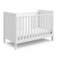 UNI-CONVERTIBLE CRIB WHITE